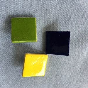 Square Pin, Square Brooch, Geometric Pin, 80s Pin, Simple Pin, Simple Square Pin, Simple Brooch, 80s Brooch, Pottery Pin, Clay Pin,