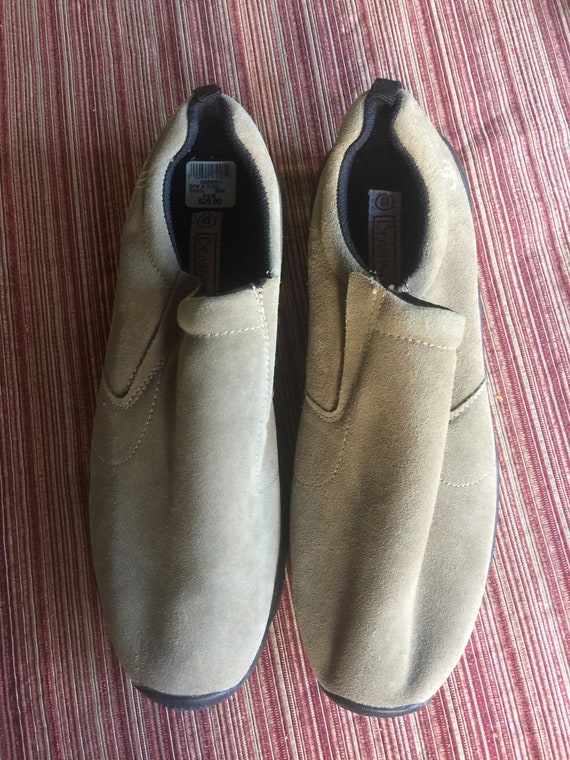 Men SIze 13, Suede Men Shoe, Tan Leather Men, Bea… - image 1