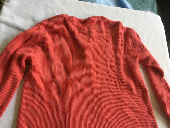 Orange Sweater, Orange Cardigan, Ribbed Cardigan,… - image 5