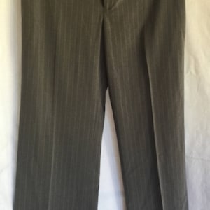 Grey Career Pant, Grey Pinstripe Pant, 80 Grey Pant, Pinstripe Pant, Business Pant, Office Pant, Grey Business Pant, Career Pant, 80s Pant