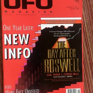 Paranormal, UFO Magazine, UFO Book, Roswell, Paranormal Book, UFO, Ufo Sighting, Extraterrestrial, Flying Saucer, Unexplained, 90s Magazine image 6