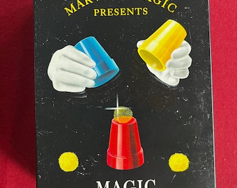 Magic Cups, Magic Trick, Child Magic, Marvin Magic, Retro Magic, Sleight of Hand, Parlor Trick, Magic Show, Magic Lesson, Child Magician