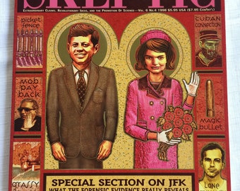 JFK Ephemera, Kennedy Conspiracy, Skeptic Magazine, Kennedy Magazine, Kennedy Ephemera, Kennedy Theory, JFK, JFK Magazine, Jfk Book