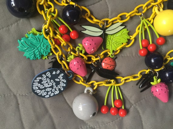 Fruit Necklace,Fruit Jewelry,Multi Color Necklace,