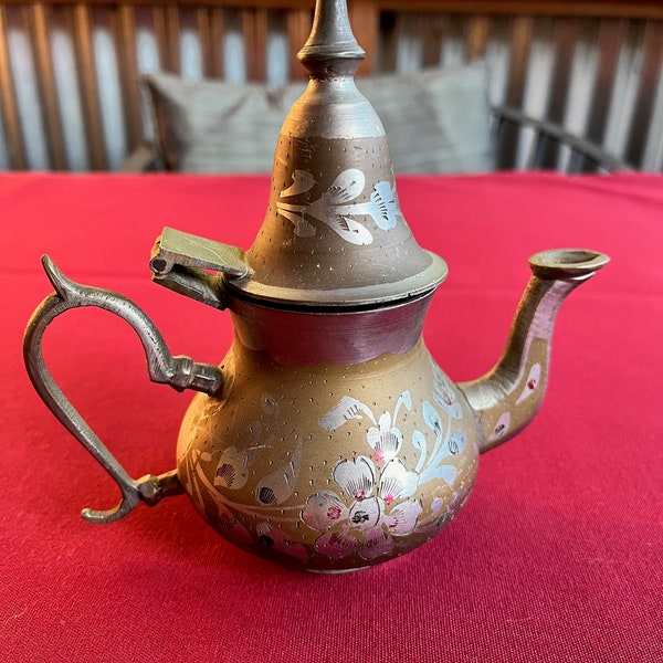 Metal Teapot, Small Teapot, Mini Teapot, Morocco Teapot, Islamic Teapot, RARE  Teapot, Collectible Teapot, Teapot Collection, Antique Teapot
