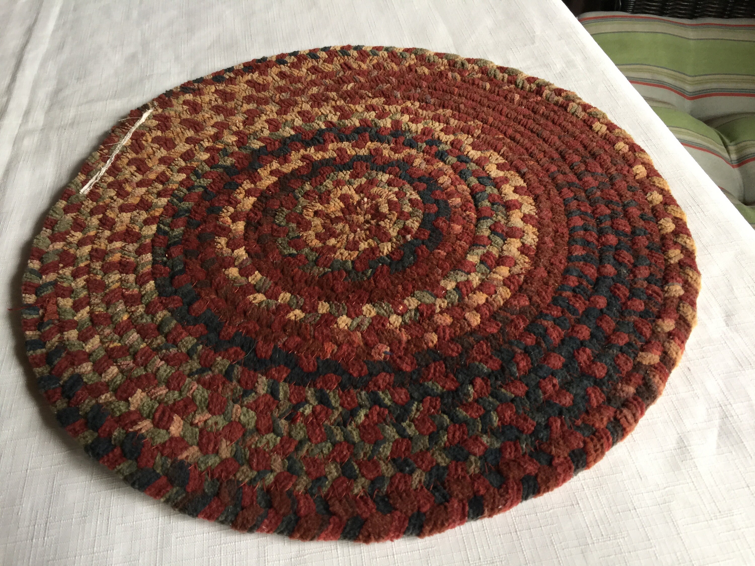 Centerpiece Table Mat Braided Woven Mat Round Table Mat Etsy