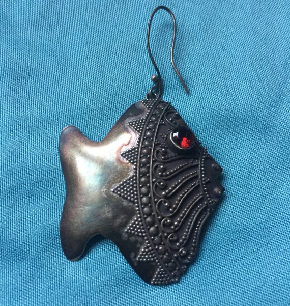 Single Long Earring, Single Dangle, Single Earrin… - image 1