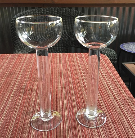 Tall Wine Glasses Clear Tall Glasses Ceremonial Glass Tall Etsy
