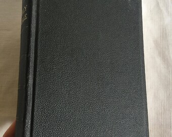 Bible, Retro Bible, Large Print Bible, Family Bible, Heirloom Bible, HOME Library, Retro Spiritual Book, Religious Library, Religious Book