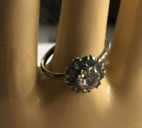 Uncas Silver Ring, Blue Stone Ring, Retro Blue Ri… - image 7