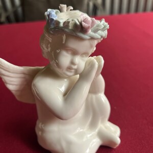 Ceramic Angel, Praying Angel, Angel Figurine, Angel Art, Cherub Collectible, Angel Statue, Cherub Figure, Ceramic Cherub, Cherub Figurine