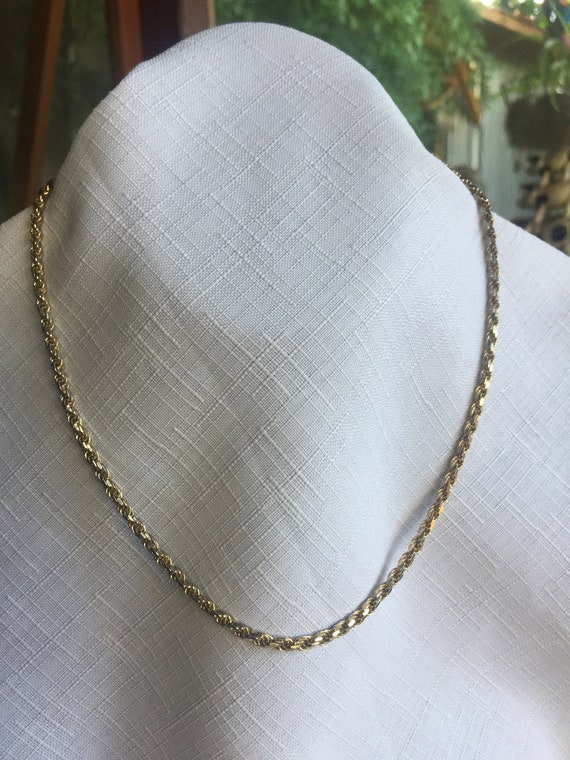 Gold Rope Choker, Gold Rope Necklace, Twisted Gold