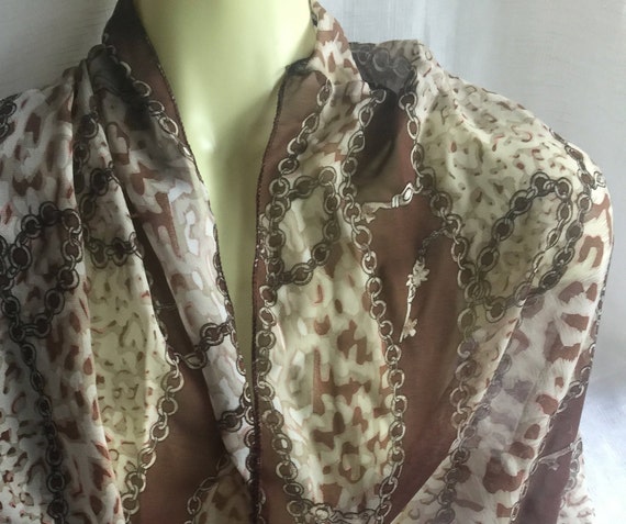 100% Wool Scarf Purple and Brown Leopard Print WO3015 – Yangtze Store