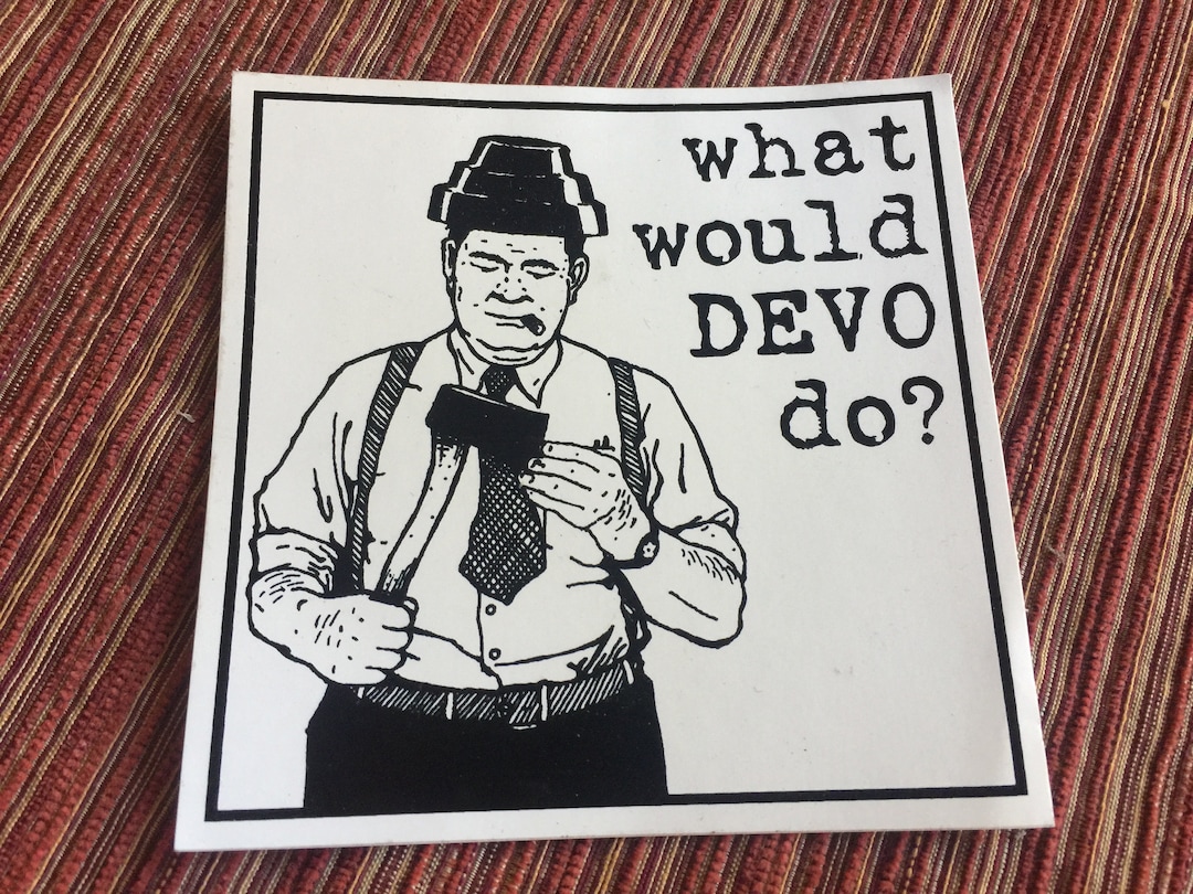 Devo Car Sticker Devo Band, Punk Sticker, 80s Sticker, Punk Gift, Punk Collectible, Devo ...