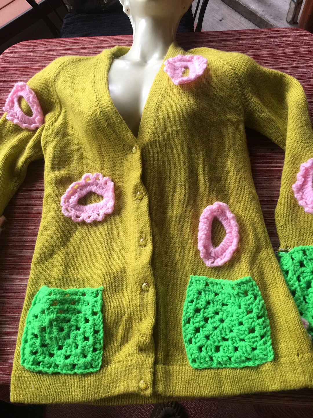 Floral Embellished Knit Cardigan