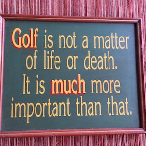 Golf Gift, Golf Fan, Golf Decor, Golf Art, Golf Hobby, Golf Accessory, Golf Wall Hanging, Golf Present, Golf Sign, Man Cave, Man Gift