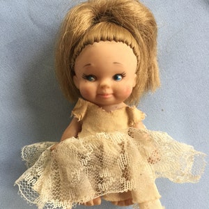 60s Doll, Pee-Wee Doll, Udco Doll, Toddler Doll, Retro Doll, Four Inch Doll, Blonde Doll, Tiny Doll, Miniature Doll, Mini Doll, Small Doll