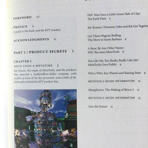 May include: A book cover with the title "Product Secrets" and a chapter titled "Once Upon a Metatime". The cover features a colourful, abstract image of a person made up of many smaller images.