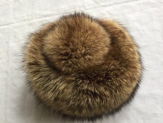Fur Pillbox Hat, Fur Hat, Saks Fifth Hat, Saks Fifth Fur Hat  display picture 1