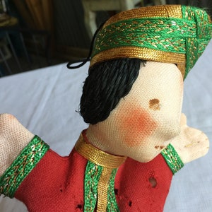 Prinz Puppe, Boy Puppe, Naher Osten Puppe, Retro Puppe, 60er Puppe, Puppe, Handpuppe, Handpuppe, Mid Century Puppe, Puppenpuppe