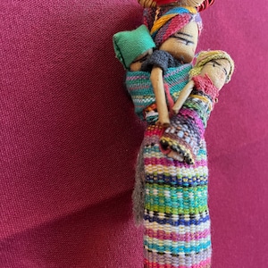 Latino Magnet, Latino Doll, Mexico Doll, Guatemala Doll, Hispanic Doll, Guatemala Folk Art, Latino Folk Art, Hispanic Art, Mexico Folk Art