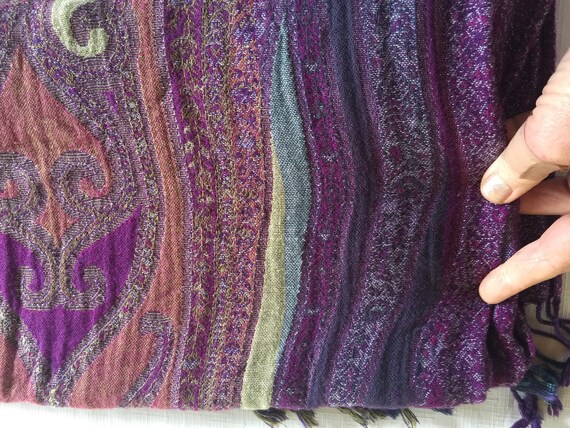 Purple Scarf, Cranberry Scarf, Wine Scarf, Purple… - image 5