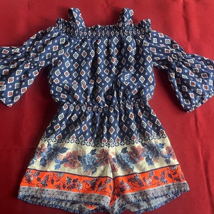 Child Dress, Boutique Child Dress, Unique Girls Dress, Girl Party Dress, Little Girl Dress, Girl Culottes, Size Medium, Child Culottes