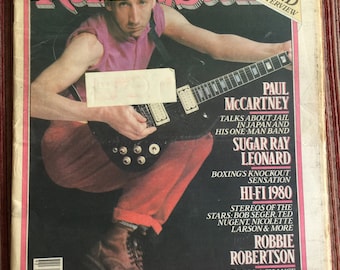 Townshend Collectible, Who Band, Who Band Collectible, Rolling Stone, 80 Magazine, 80 Music, Rolling Magazine, Rock Roll Collectible,
