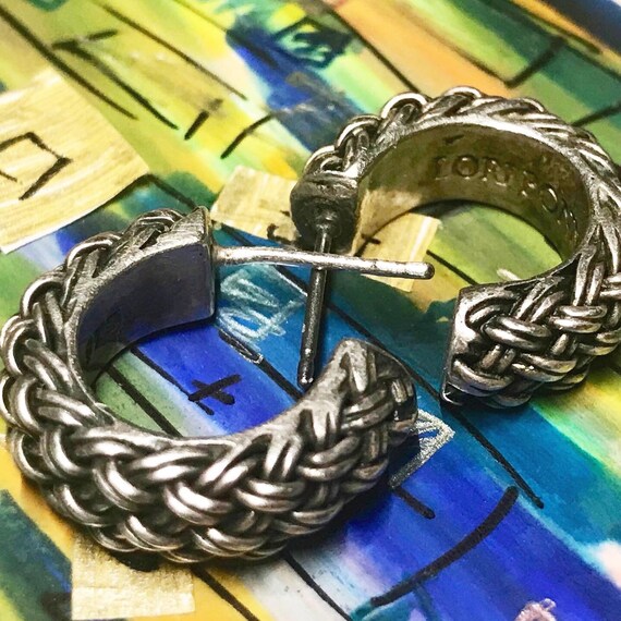 Sterling Silver Hoop Earrings, Pierced Hoop Earrin