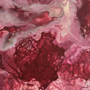 Energy Flows Where You Go : Original fluid abstract painting by Meredith B.