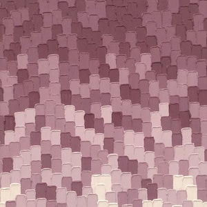 Lilac Love - Original high texture, minimalist, abstract oil painting - 11 x 14 inches, ready to frame - by Meredith B Studios