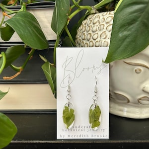 Maiden Hair Farn Ohrringe | Handgemachter echter gepresster botanischer Schmuck | Natur inspirierte Ohrringe | Gärtner Geschenk | BLÜTEN von Meredith Brooke