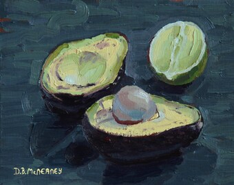 Print - &quot;Avocado and Lime Still Life&quot;