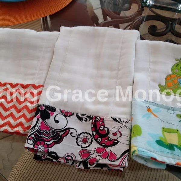 Diaper Burp Cloths Etsy
