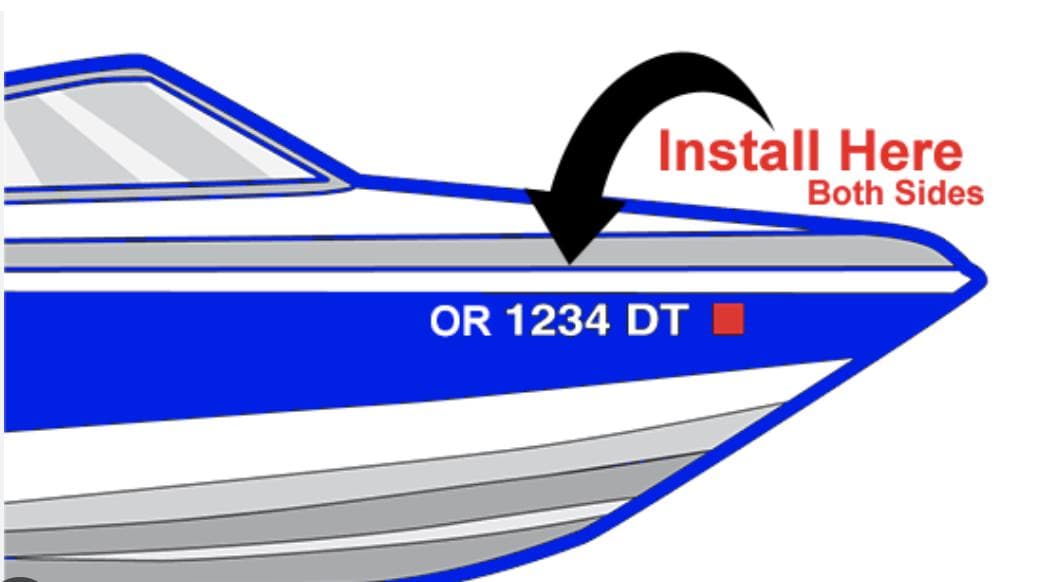 Boat Registration Hull Number Decals - Etsy
