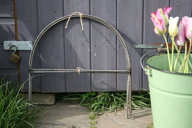 Pair of Garden Cloche Hoops Rusted Border Edging. Allotment. Etsy UK