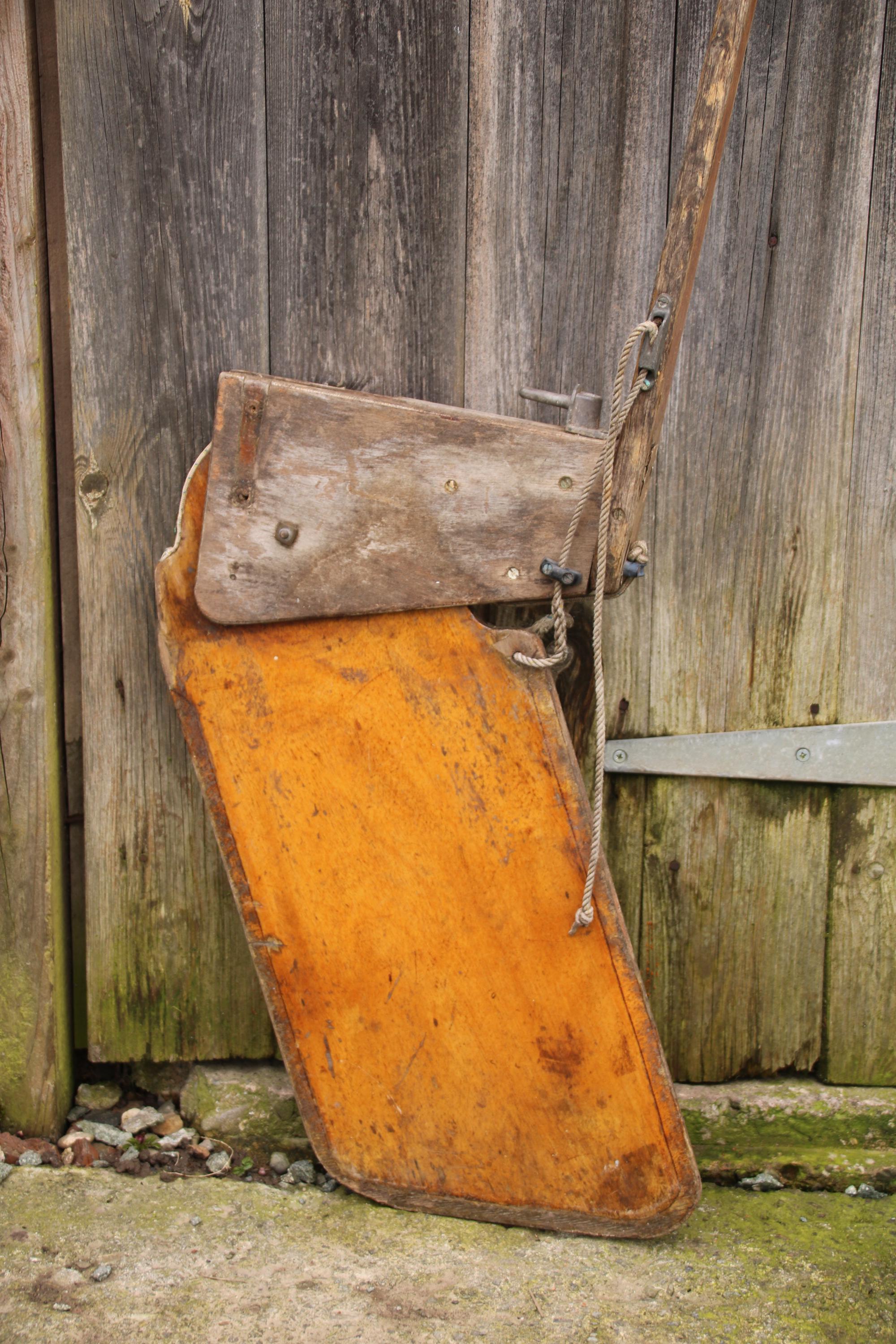 Vintage Old Antique Wooden Boat Rudder. Decorative Shop Home Display ...