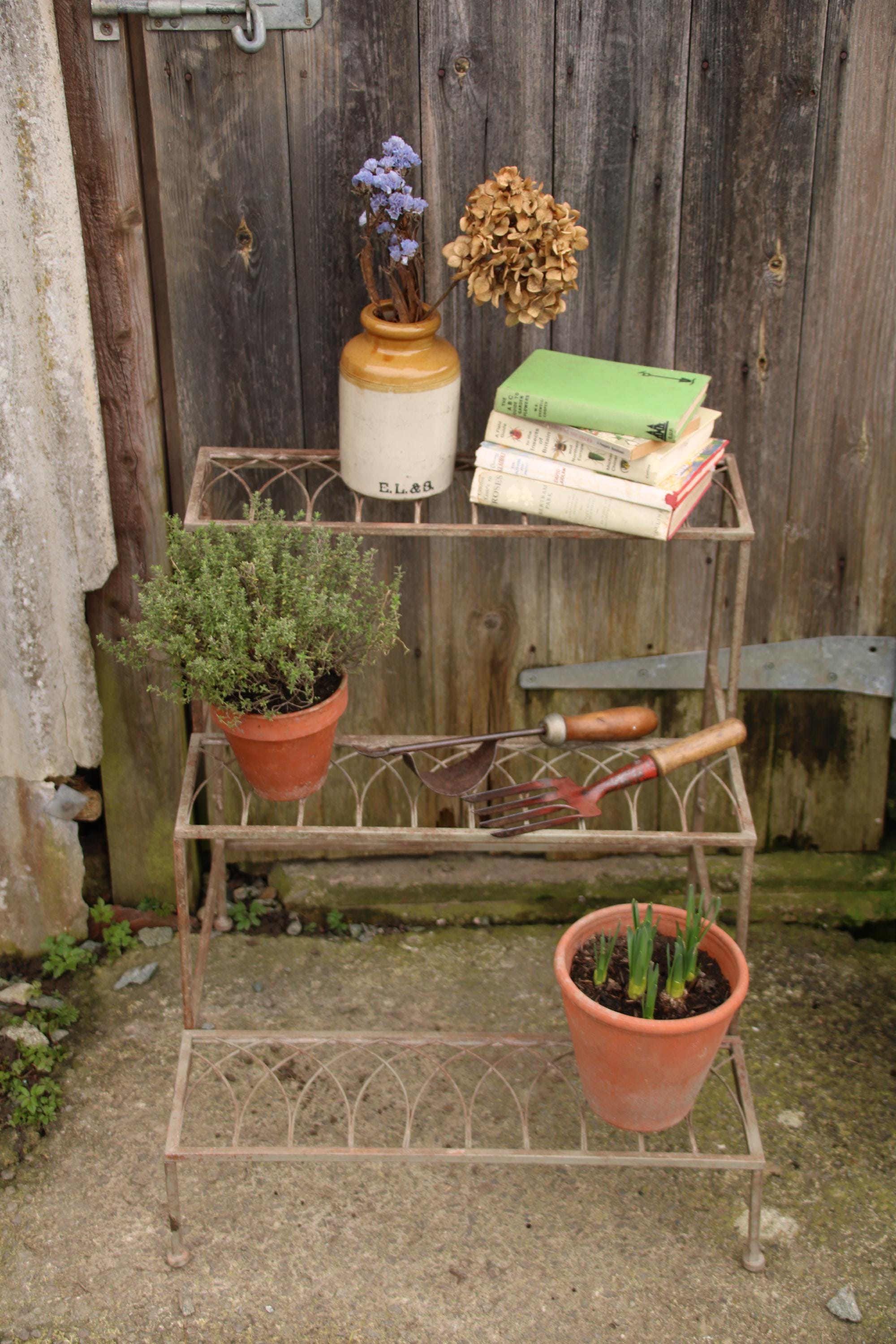 Vintage Wire Garden Plant Stand - Etsy UK