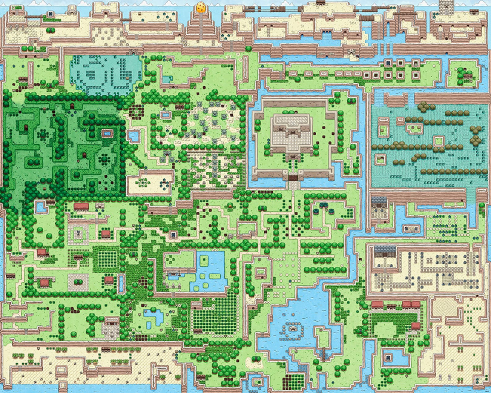 Zelda карта мира