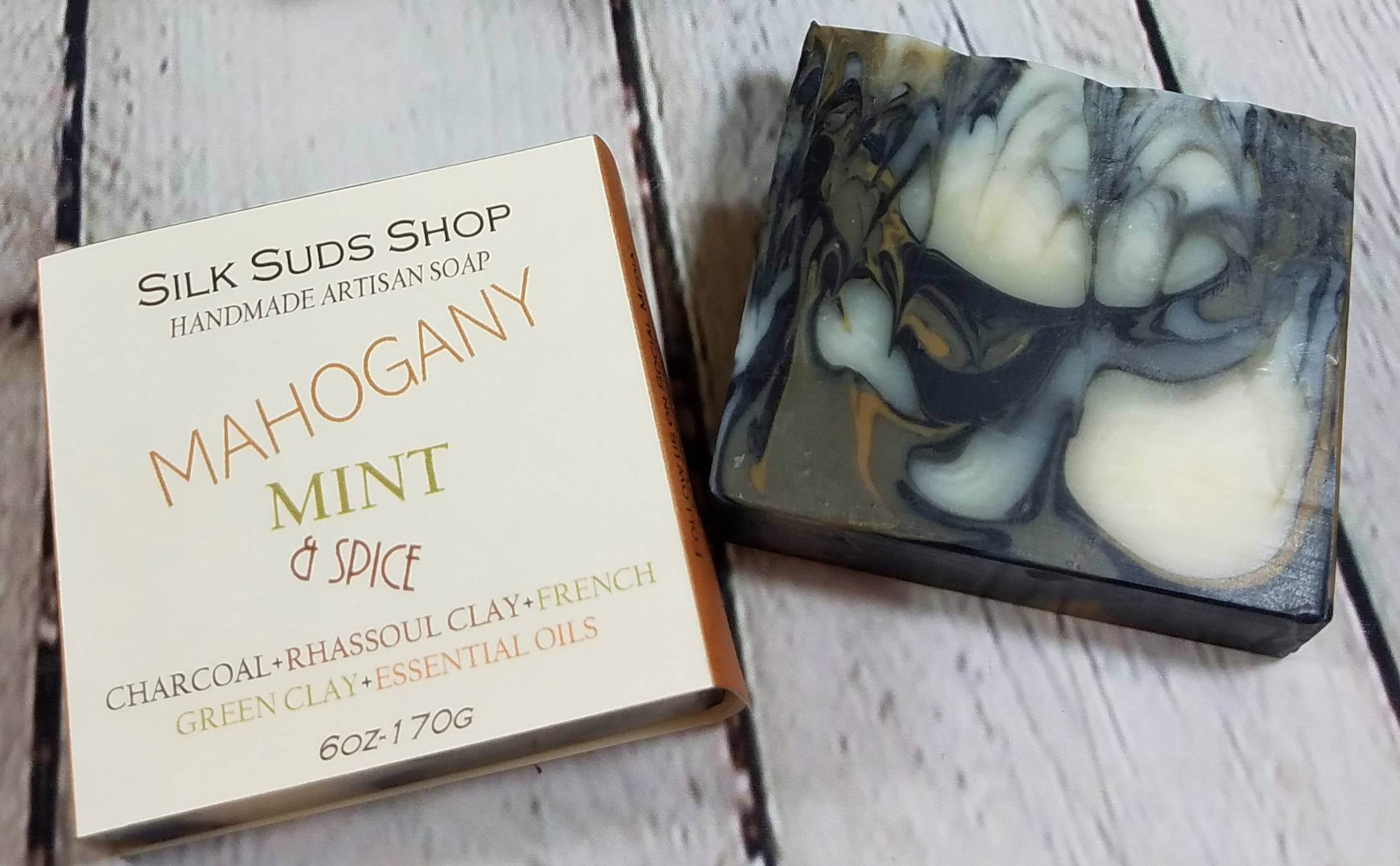 Mahogany Mint Spice Cold Process Soap - 