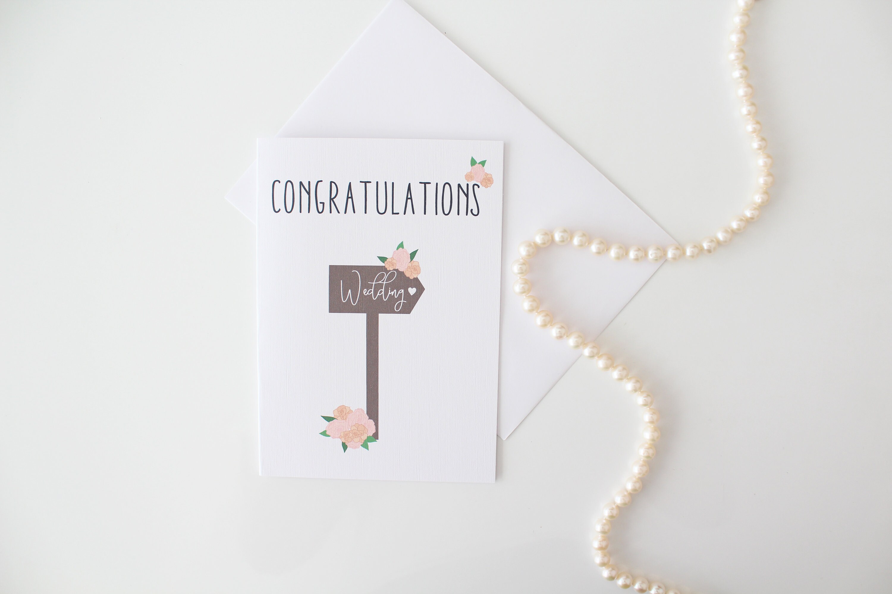 Wedding Congratulations Printable Card, Rustic Wedding Instant Card ...