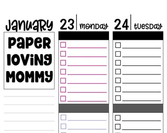 Checklist Box Planner Stickers