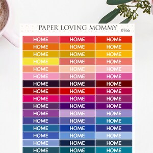 HOME Headers Planner Stickers 0766 image 1