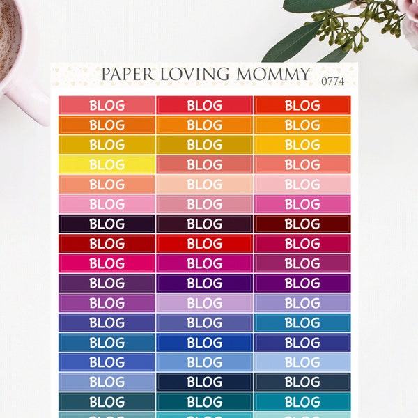 BLOG Headers | Planner Stickers | 0774