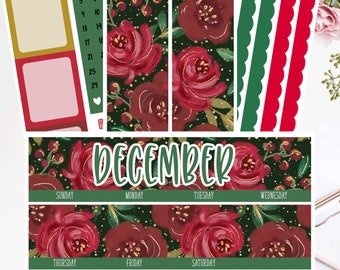 EC 7x9 DECEMBER Monthly Kit | Planner Stickers |  2034