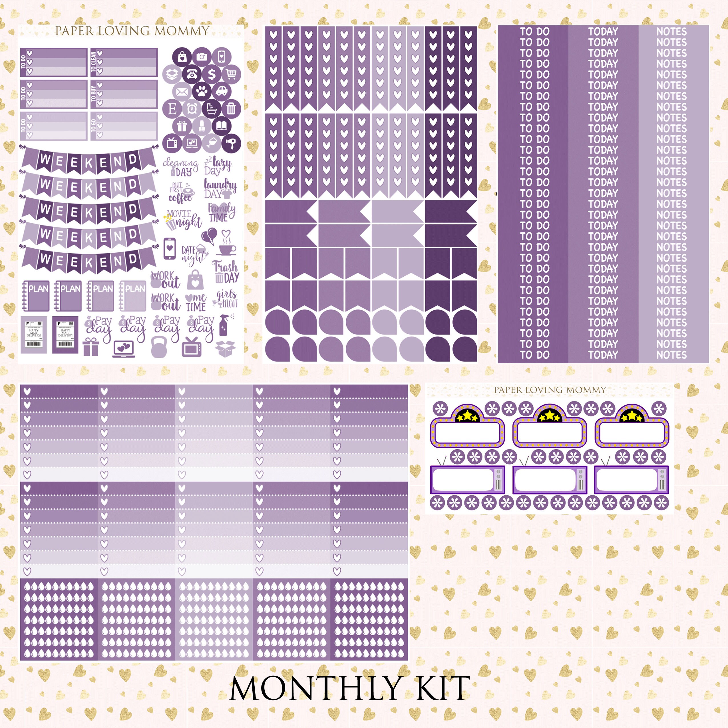 September Monthly Stickers Planner Stickers Monthly - Etsy