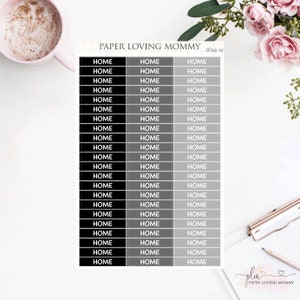 HOME Headers Planner Stickers 0766 image 2