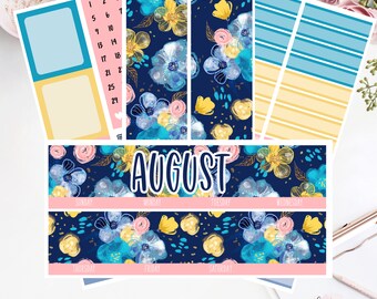 EC 7x9 AUGUST Monthly Kit | Planner Stickers |  2022