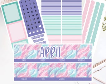 EC 7x9 APRIL Monthly Kit | Planner Stickers |  2004