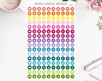 ICON Stickers | Icon Dot Planner Stickers